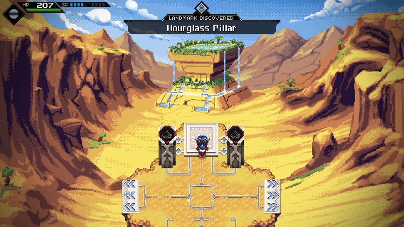 Desert map in Crosscode