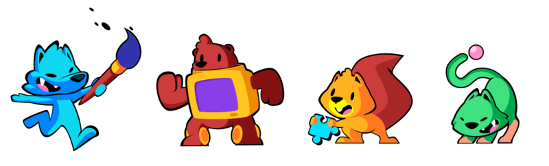 Our four mascot characters