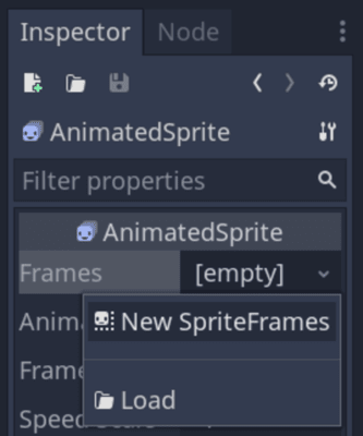 New SpriteFrames