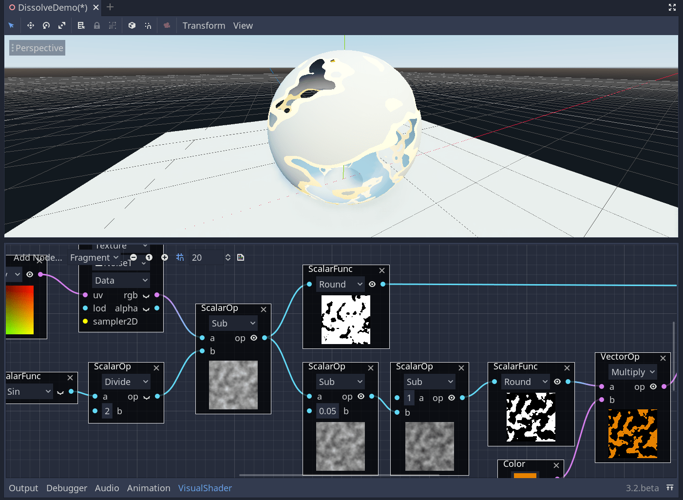 Godot Visual Shaders Editor