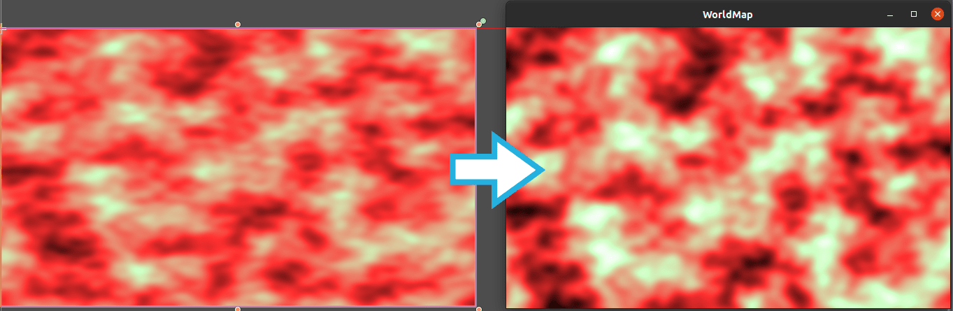 HeightMap colormap normalized