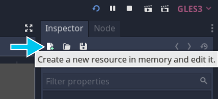 New resource button