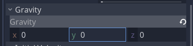 setting gravity to zero