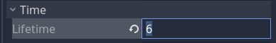 setting the particles lifetime